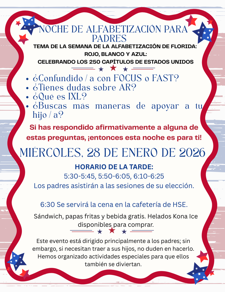 Parent Literacy Night SPANISH