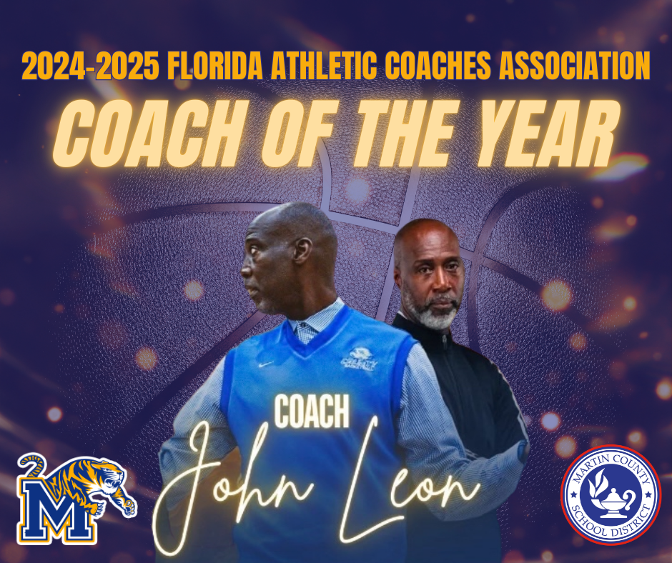 2024-2025 Florida Athletic Coaches Association Coach of the Year - John Leon