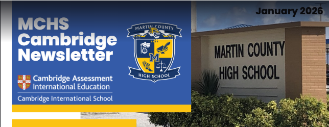 MCHS Cambridge Newsletter - January 2026