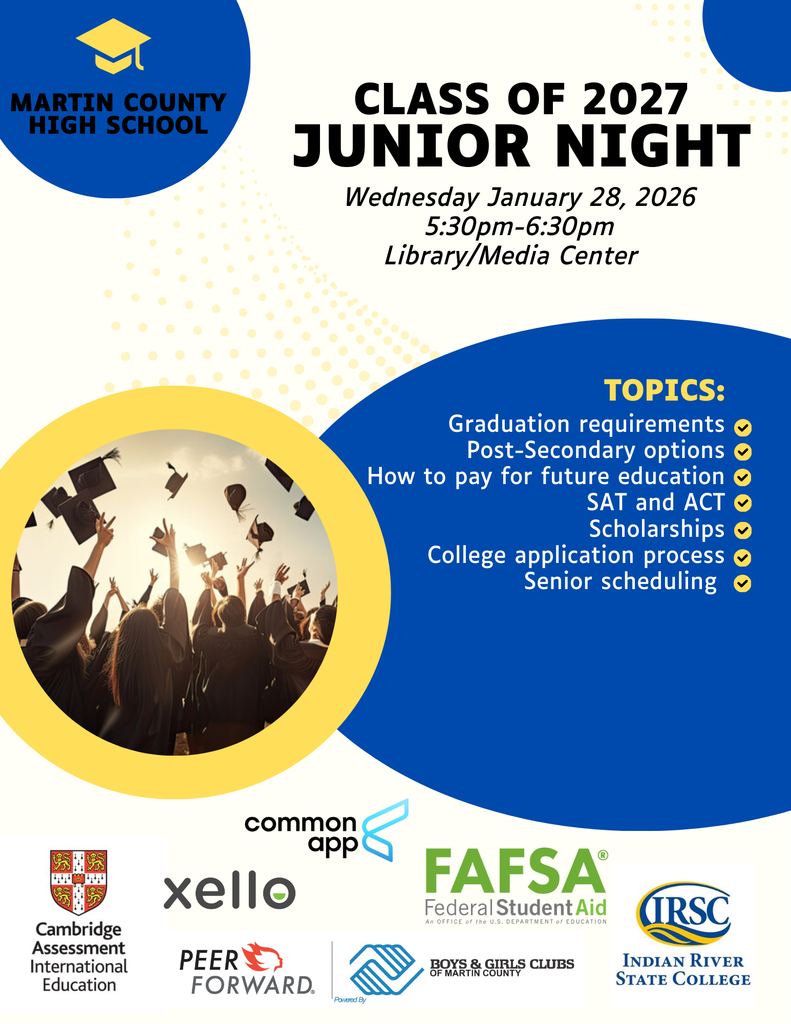 MCHS Class of 2027 Junior Night - January 29, 2026