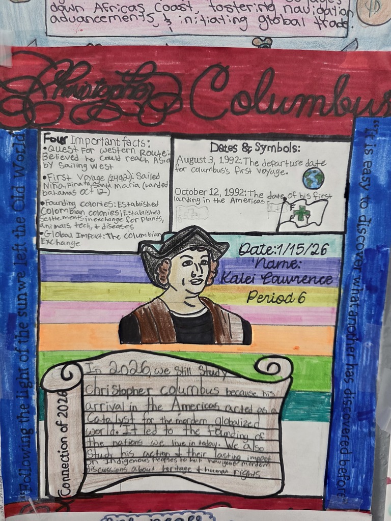 Age of Exploration One-Pager Projects @MCHS