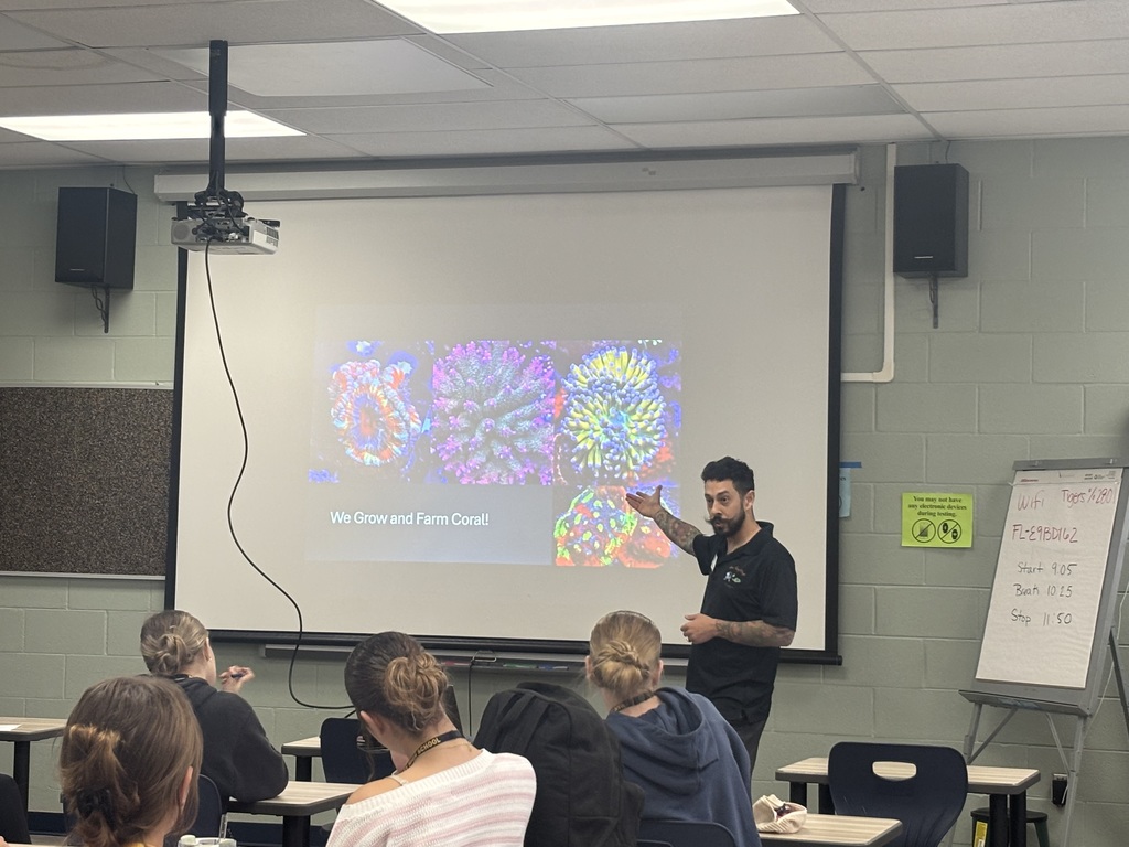Guest Speaker at MCHS - Terrill Newell of Poo Tang Reefs