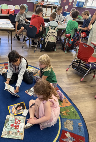 Evans Kdg and 3rd grade 2 - Literacy week