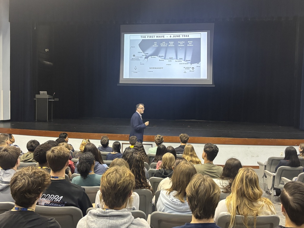 Guest Speaker at MCHS - Alex Kershaw