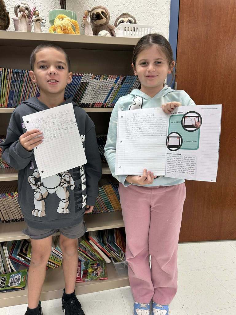 Students practice their writing skills during Celebrate Literacy Week