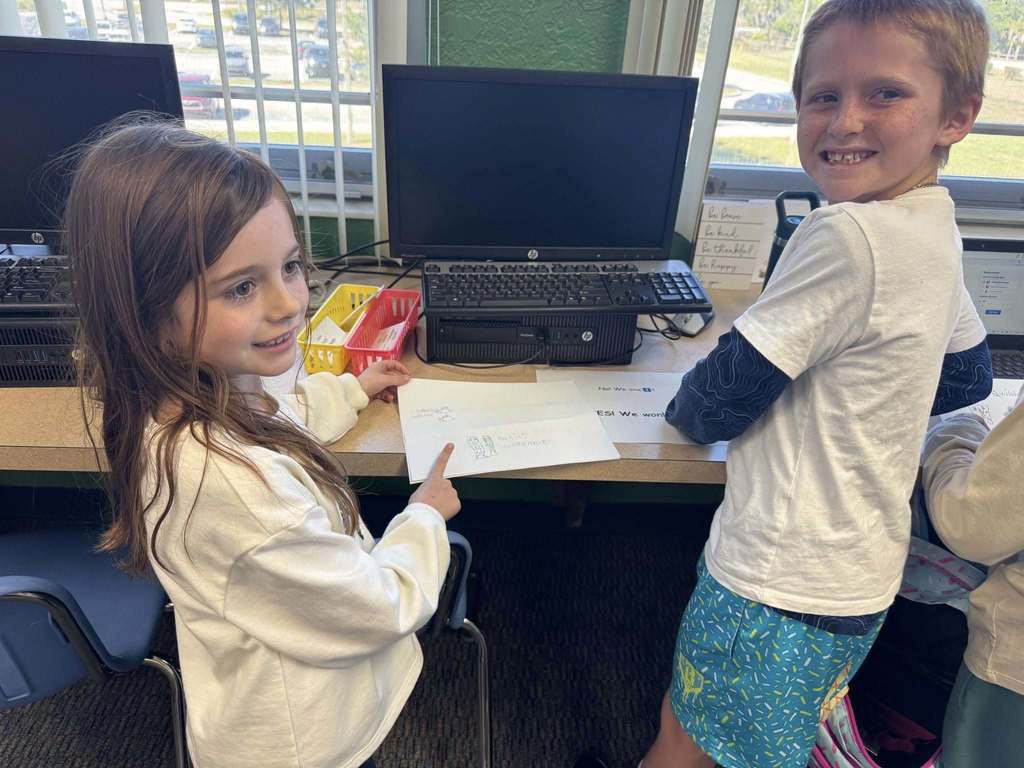 Students practice their writing skills during Celebrate Literacy Week