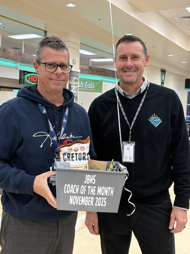 JBHS Coach of the Month 
