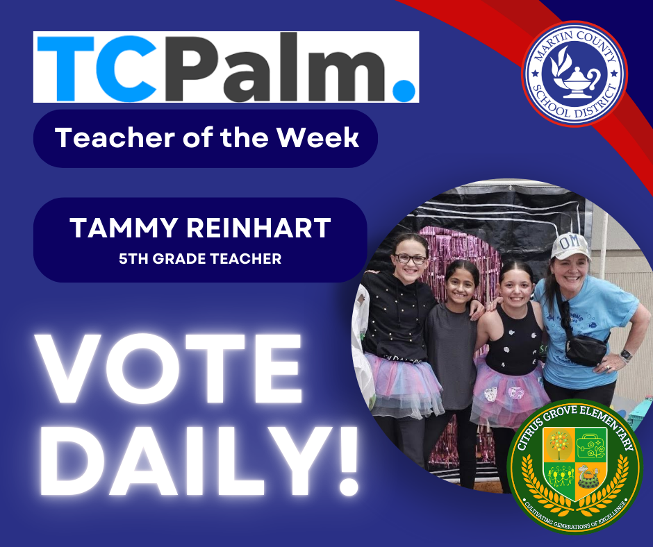 TCPalm Teacher of the Week Ms. Reinhart