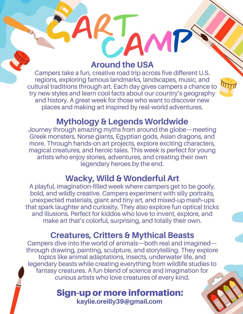 Art Camp @MCHS - June 2026