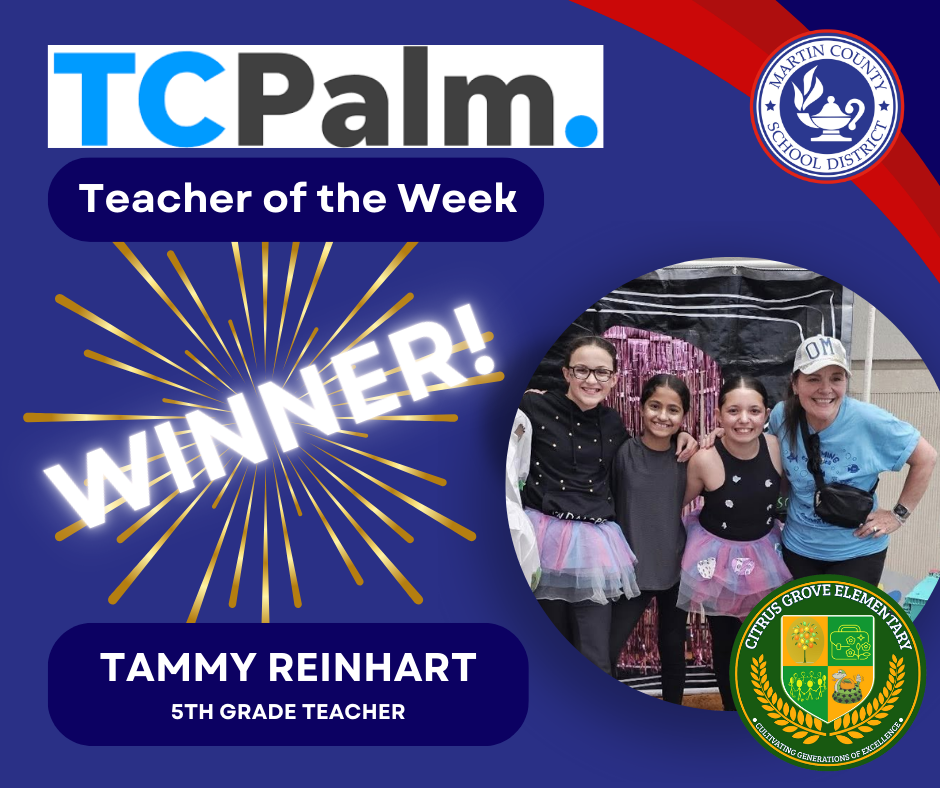 TCPalm Teacher of the Week Winner Tammy Reinhart