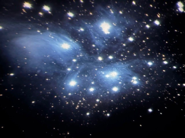 Stars projected in the planetarium