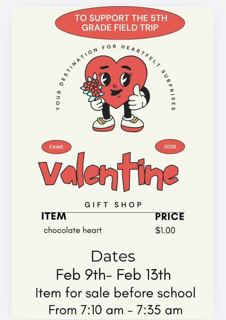 Valentine Gift shop flyer