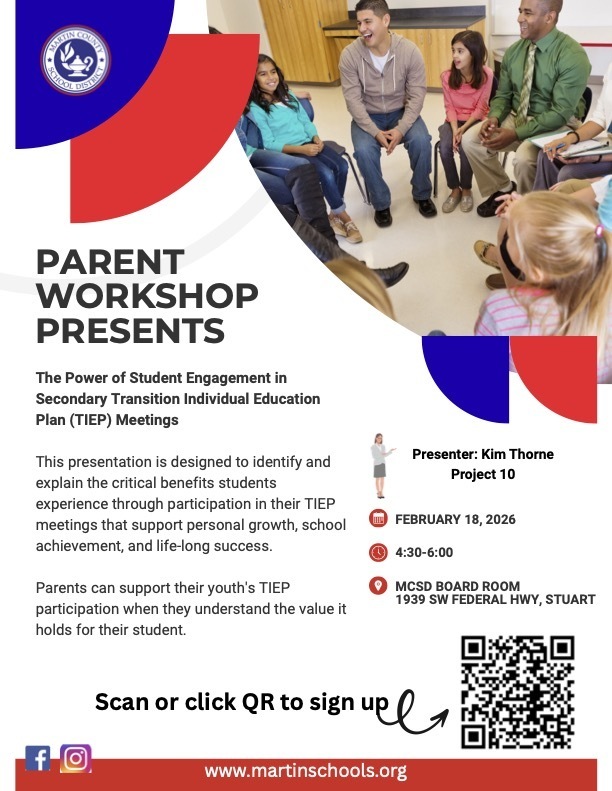 ESE Parent Workshop: Students Engaged in TIEP Meeting