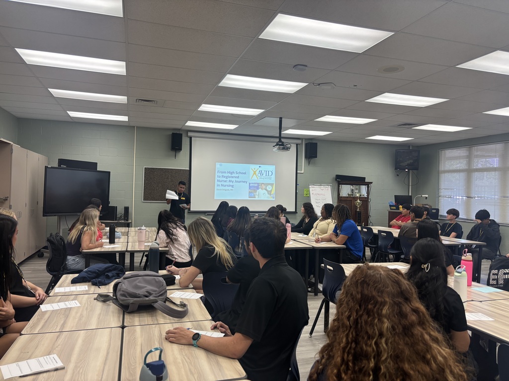 Guest Speaker at MCHS - David Delgado