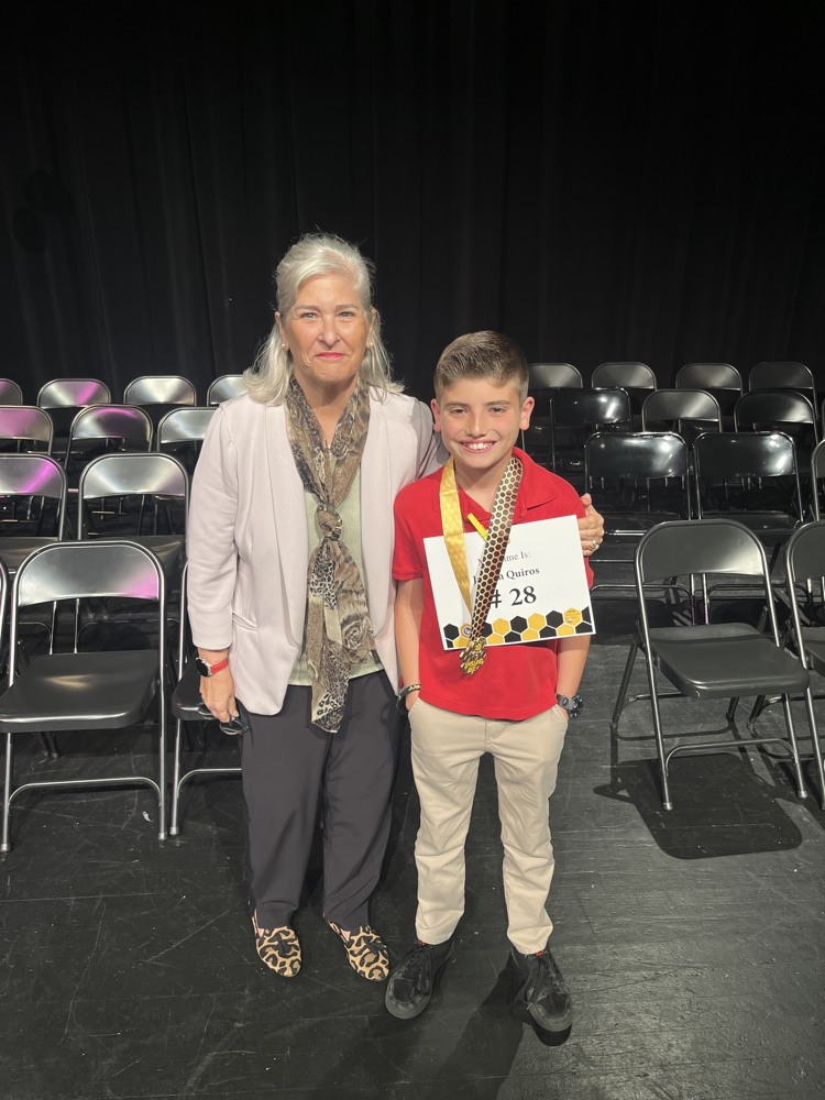 elementary school students compete in annual spelling bee