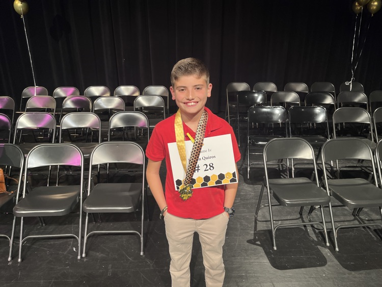 elementary school students compete in annual spelling bee