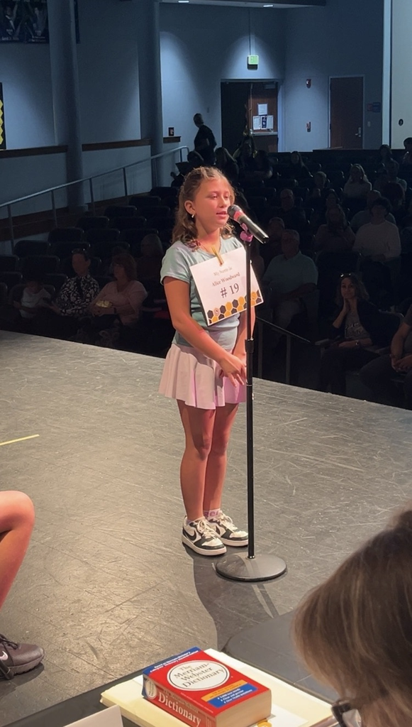 elementary school students compete in annual spelling bee