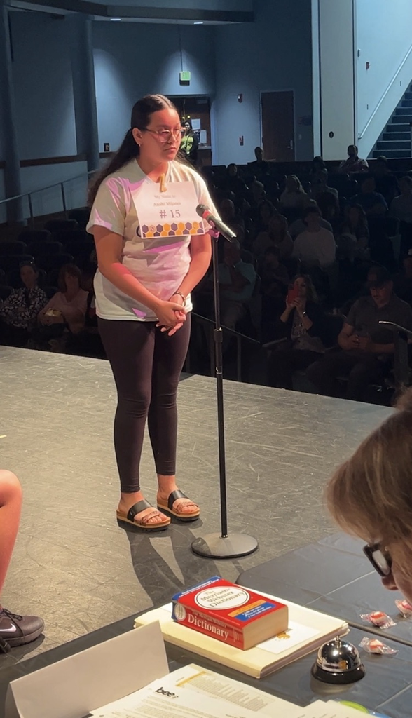 elementary school students compete in annual spelling bee