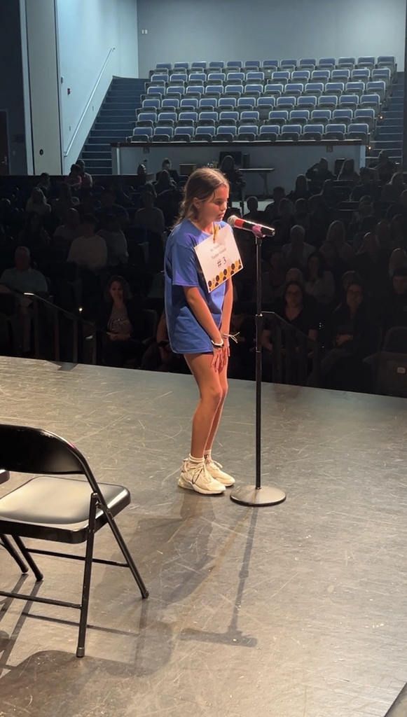 elementary school students compete in annual spelling bee