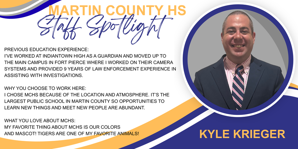 MCHS Staff Spotlight - Kyle Krieger