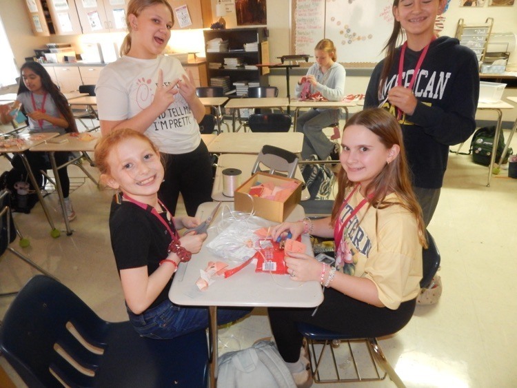 Students show heart to the community for Valentine's Day