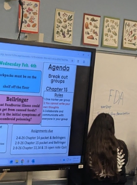 MCHS Nutrition Wellness Students Learning about Regulatory Agencies for Food Safety