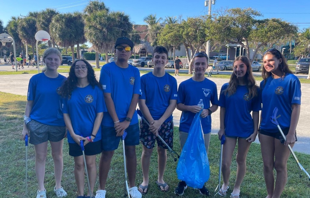 Aiming Higher at MCHS with Air Force JROTC Program - Community Service