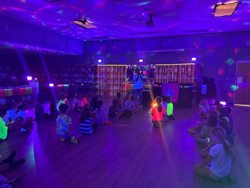 Students enjoying the Silent Disco