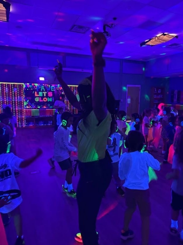 Students enjoying the Silent Disco