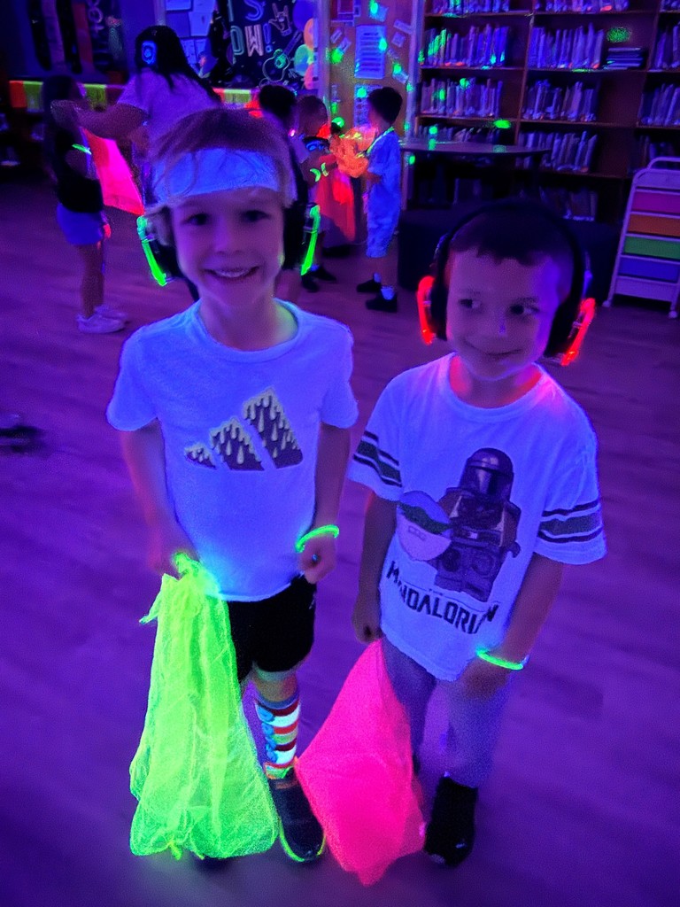 Students enjoying the Silent Disco