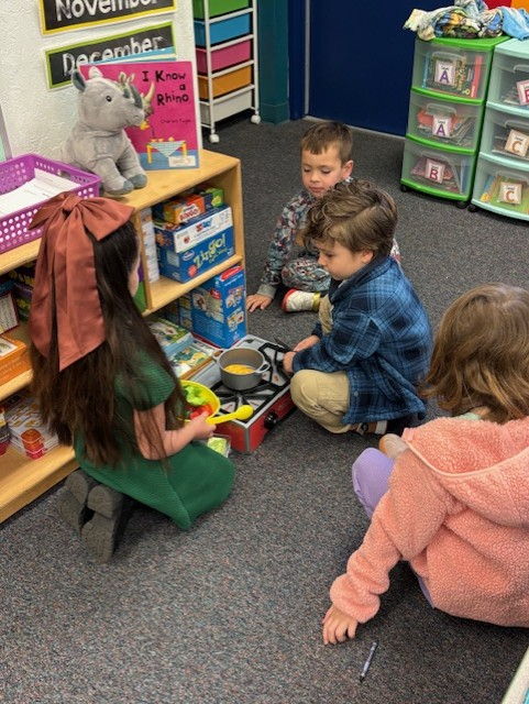 Students working in cafe