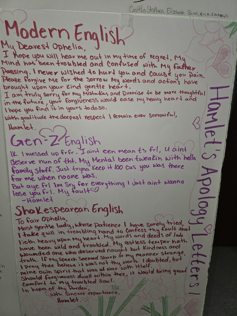 Literary Analysis Meets Creativity @MCHS