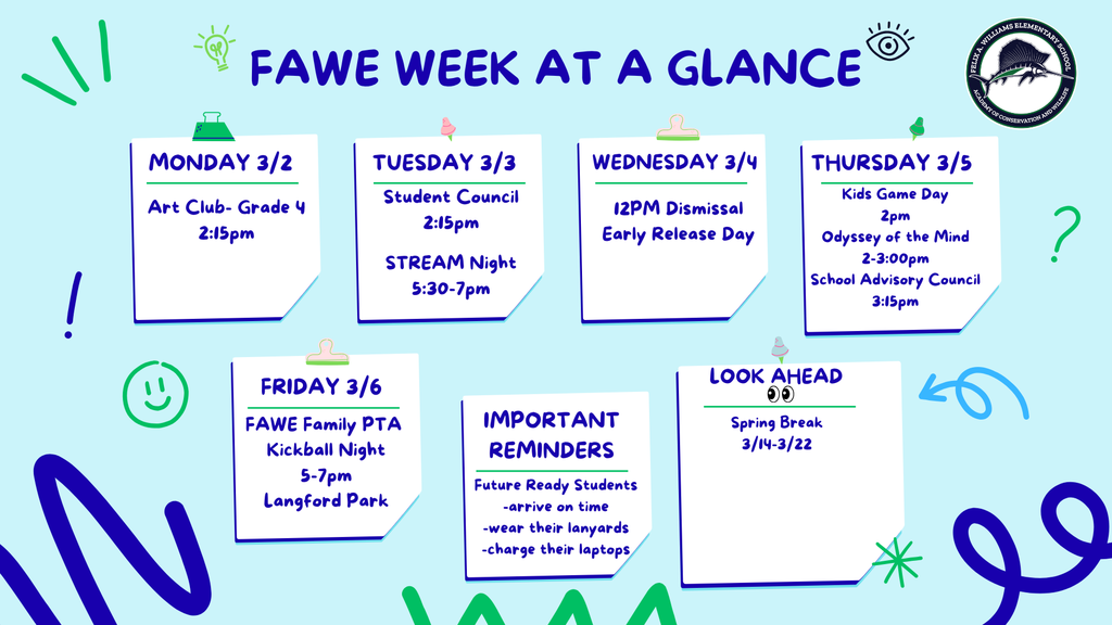 week at a glance