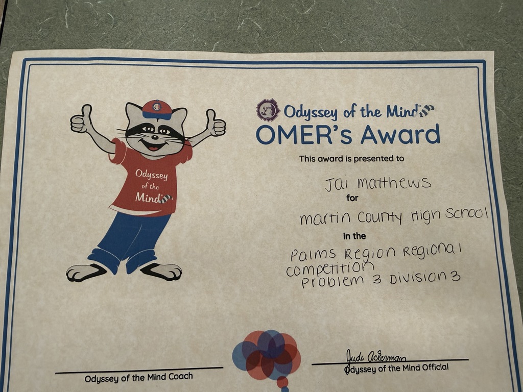 MCHS TIGERS TAKE FIRST PLACE at ODYSSEY OF THE MIND!