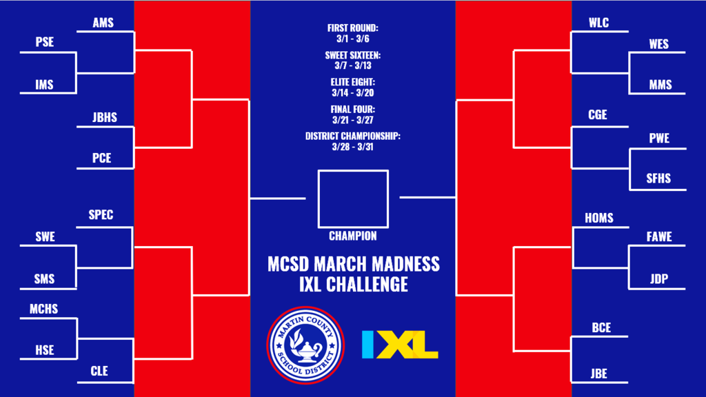 IXL March Madness Bracket