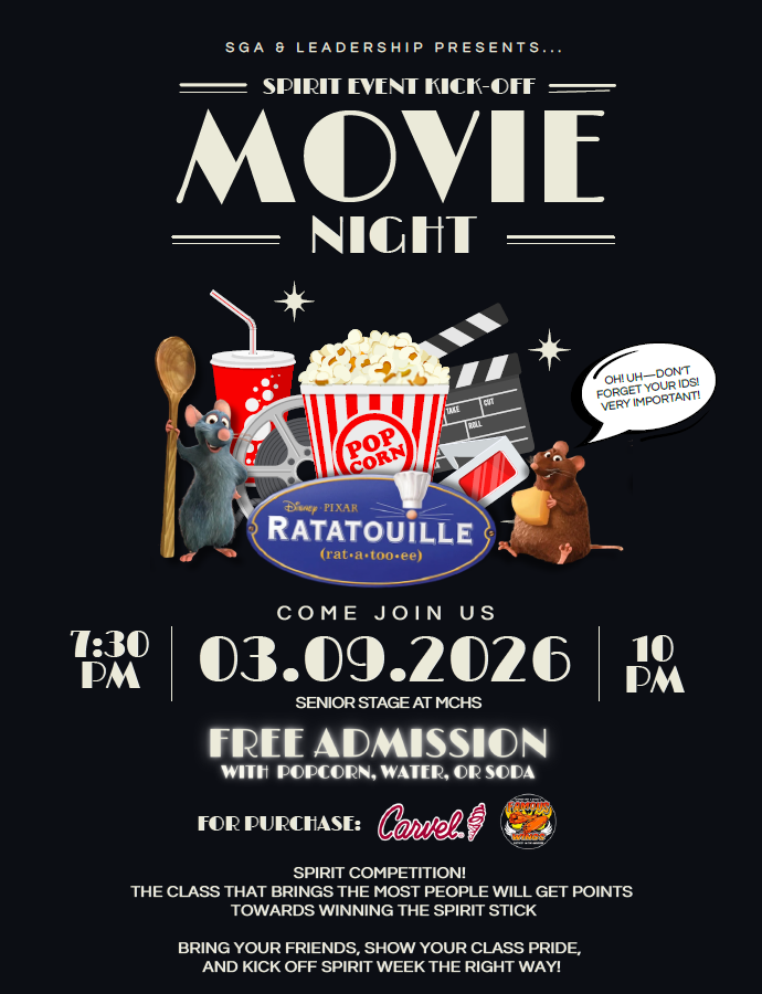 MCHS Movie Night - March 9, 2026 at 7:30pm