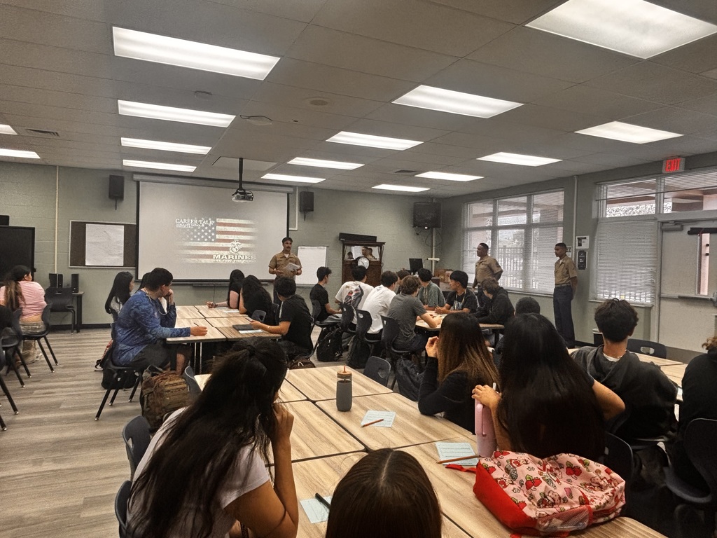 Guest Speaker at MCHS - US Marine Corps Team