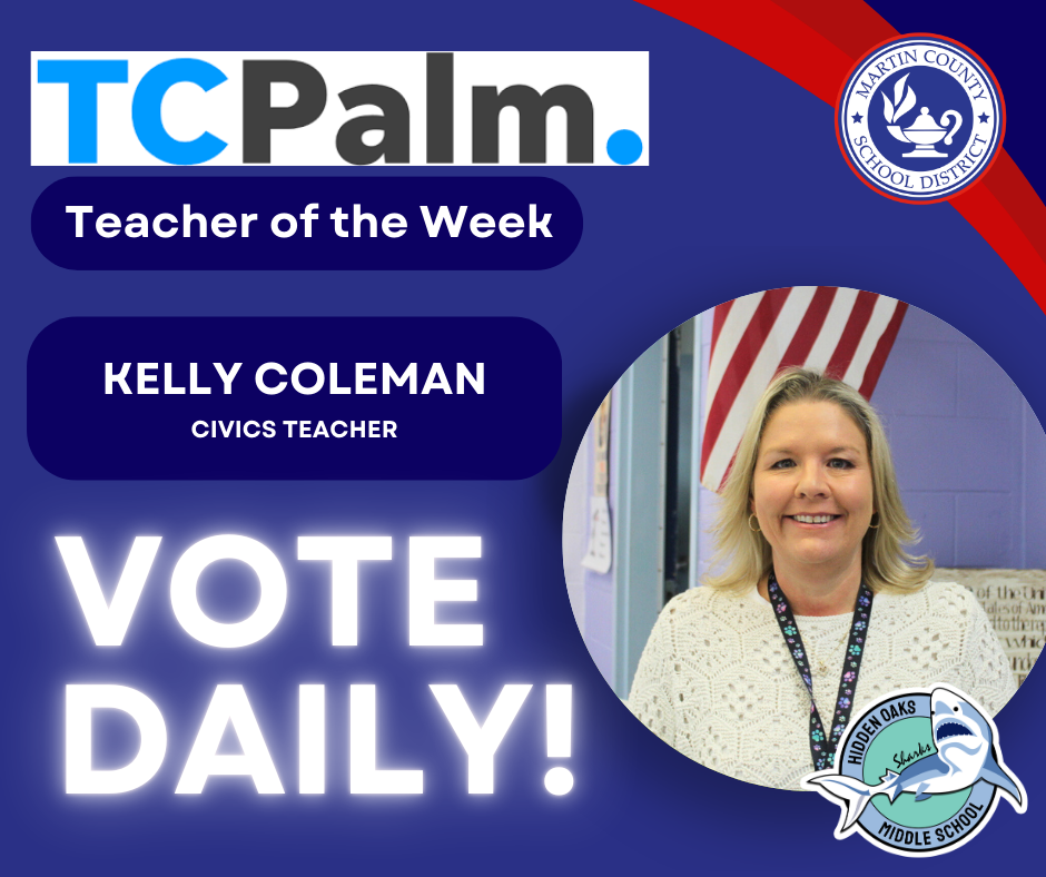 TCPalm Teacher of the Week Kelly Coleman
