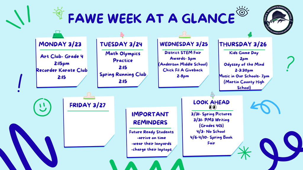 Week at a glance