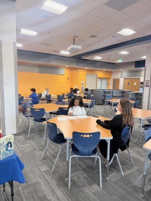 Student participating in mock interviews. 