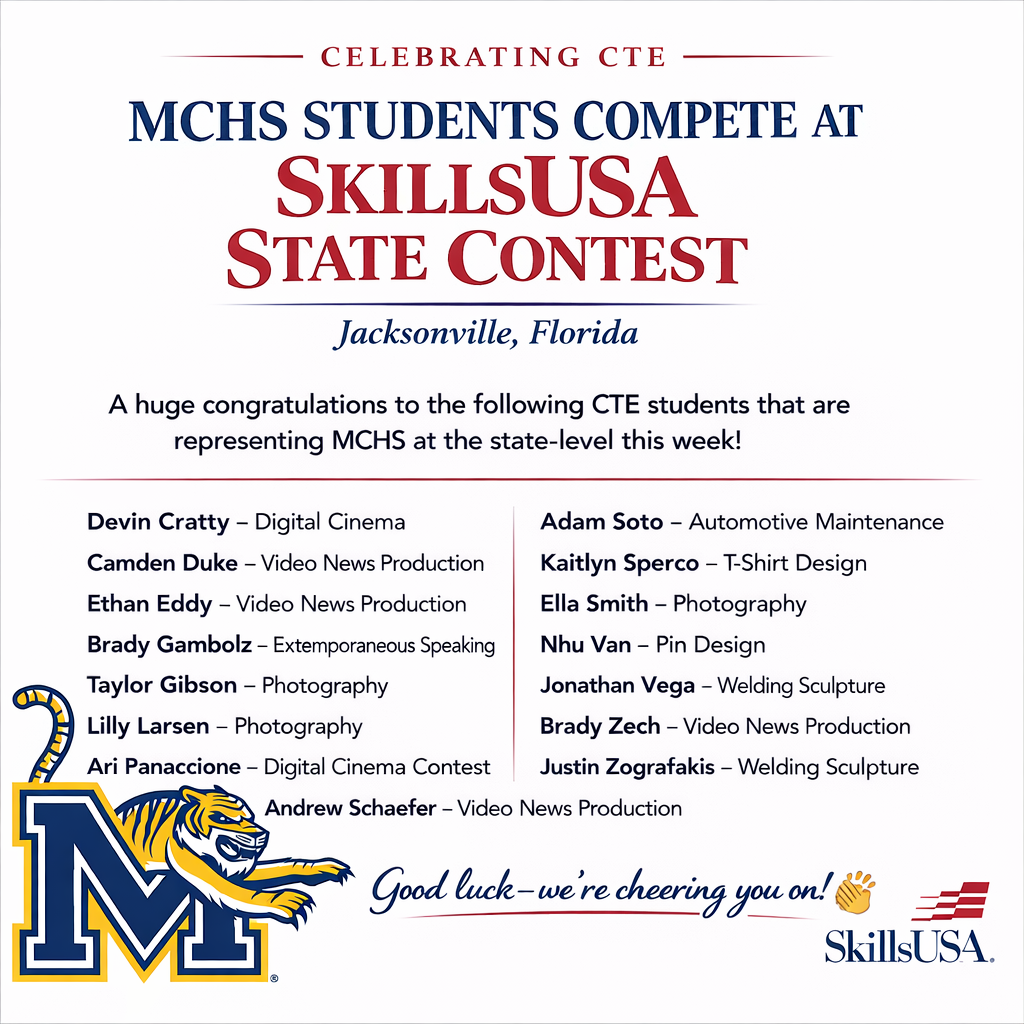 MCHS STudents Compete at Skills USA State Contest