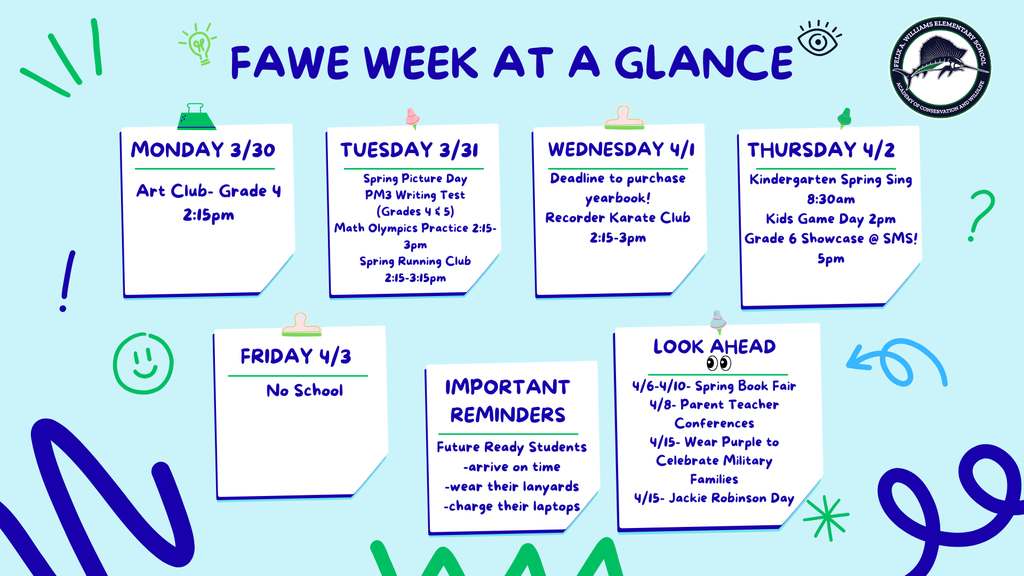 week at a glance