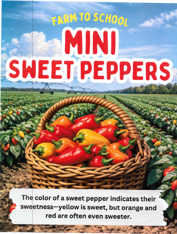 FFVP April Farm to school poster sewwt peppers 2026