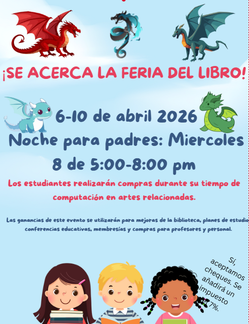 Book Fair flyer in Spanish