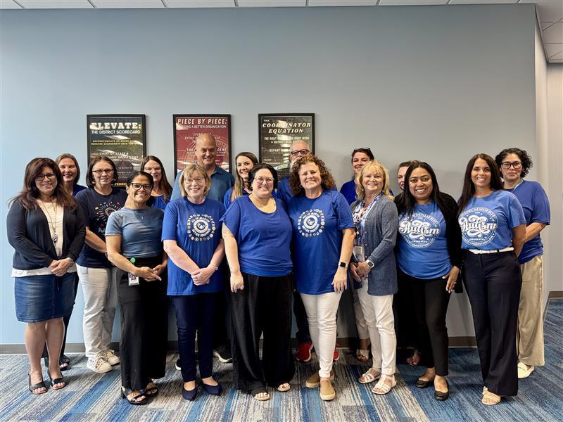 MCSD Light it up blue for autism awareness