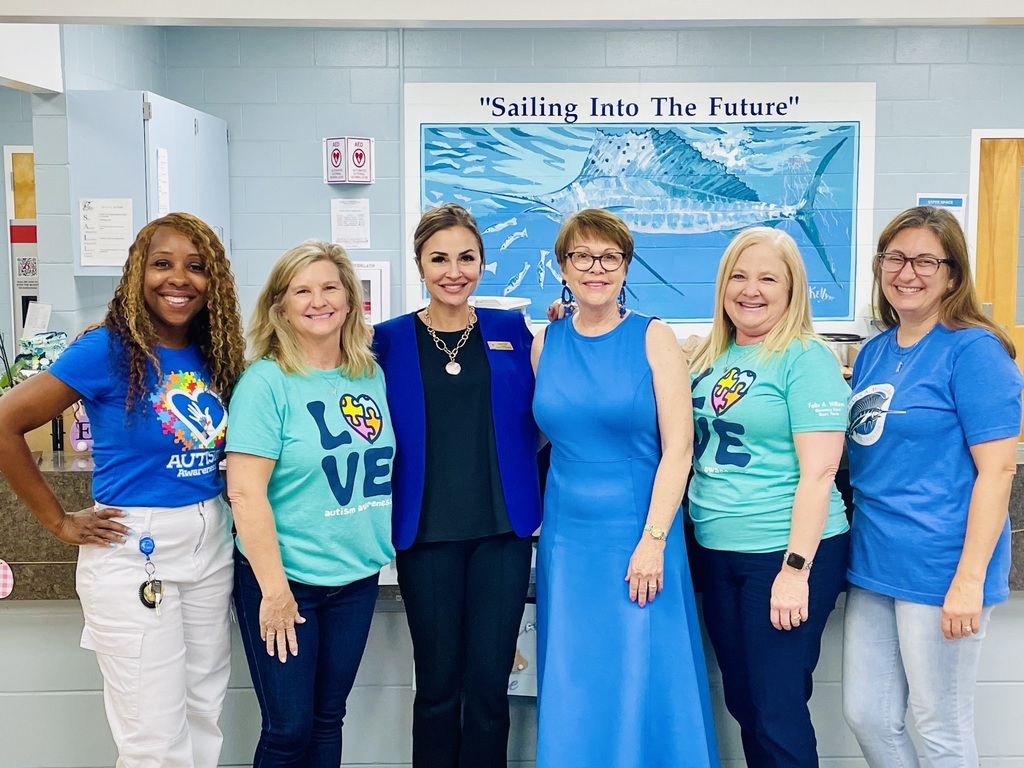 MCSD Light it up blue for autism awareness