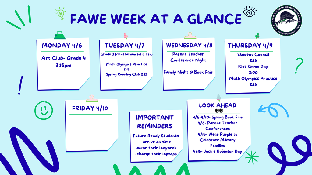 fawe week at a glance