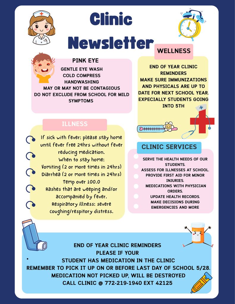 HSE EOY Newsletter from Nurse Kim