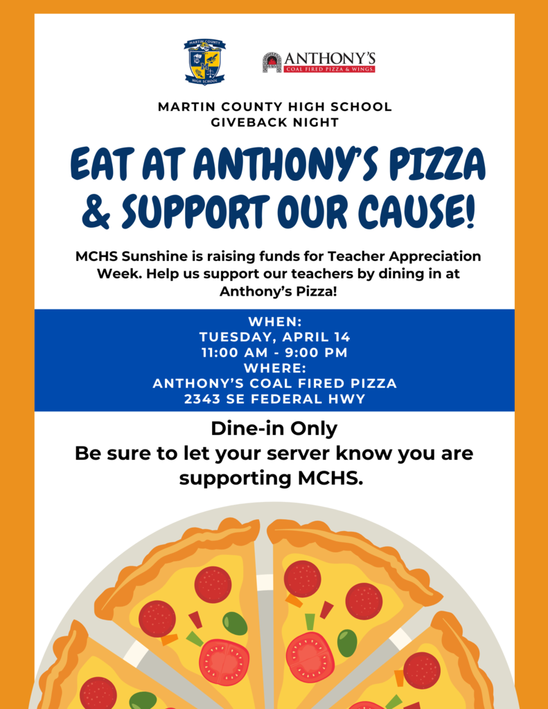 MCHS Sunshine Committee Fundraiser at Anthony's Coal-Fired Pizza