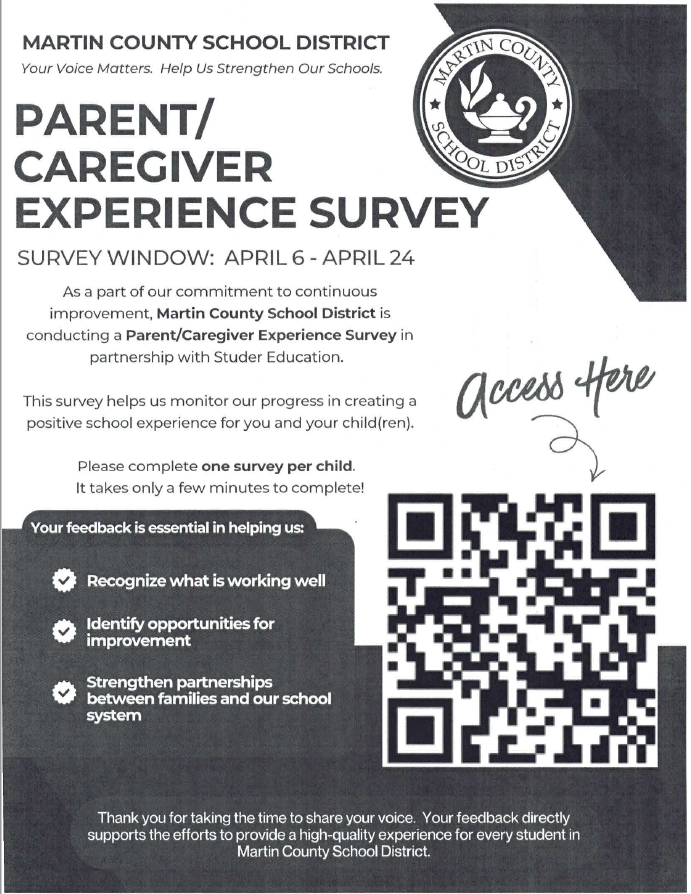 Parent survey flyer